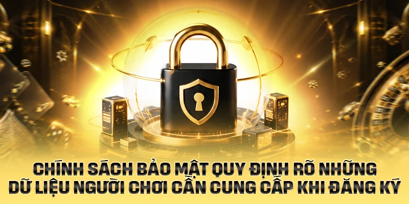 Chính sách bảo mật quy định rõ những dữ liệu người chơi cần cung cấp khi đăng ký